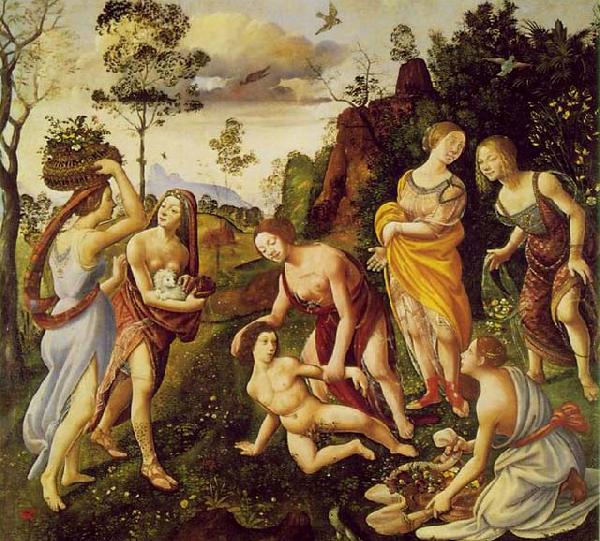 Piero di Cosimo The Finding of Vulcan on Lemnos oil painting image
